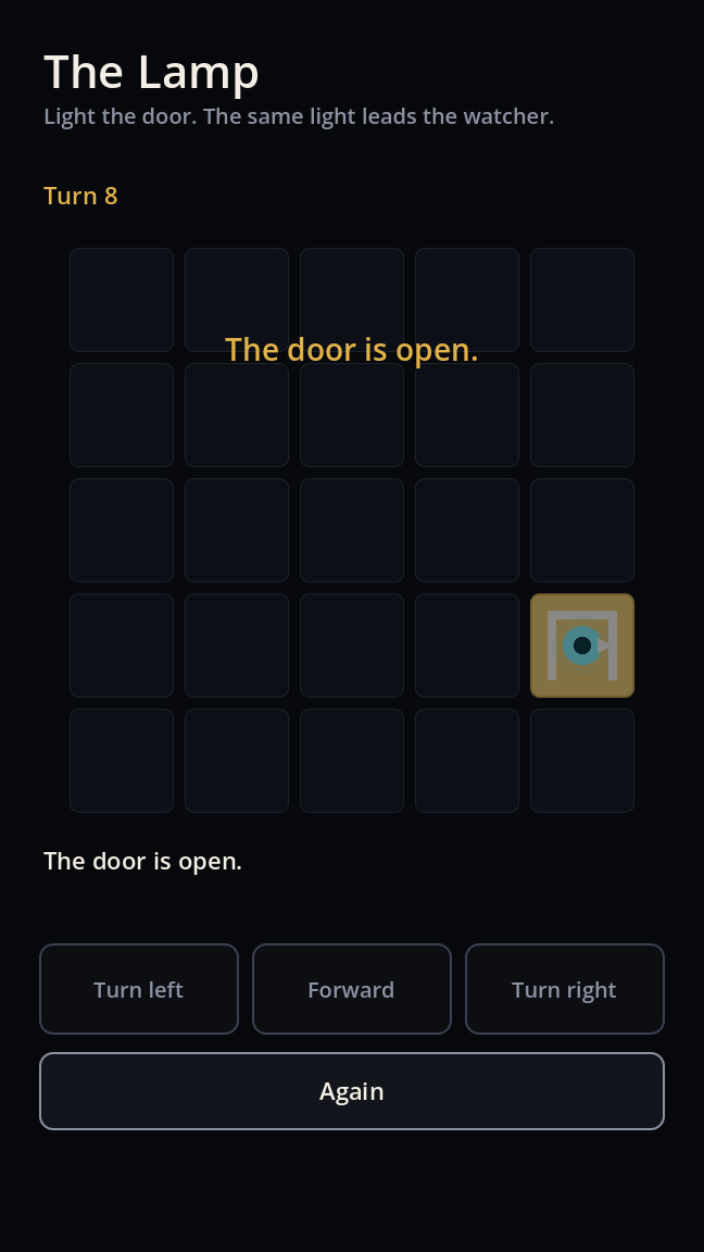 The door is open