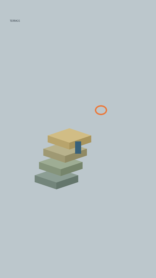 Height-tinted tiles on the climb