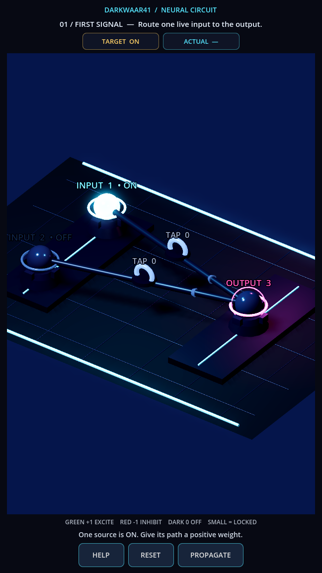 Neural Circuit gameplay