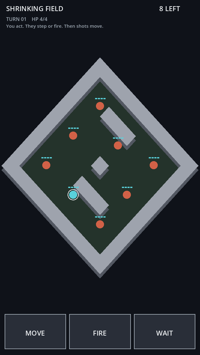 Eight bodies, turn one